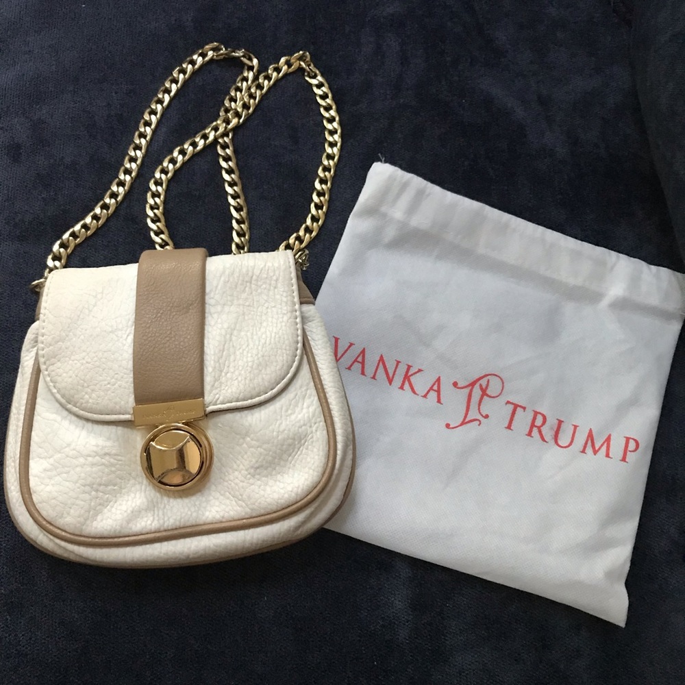 Ivanka Trump chain link cross body purse.